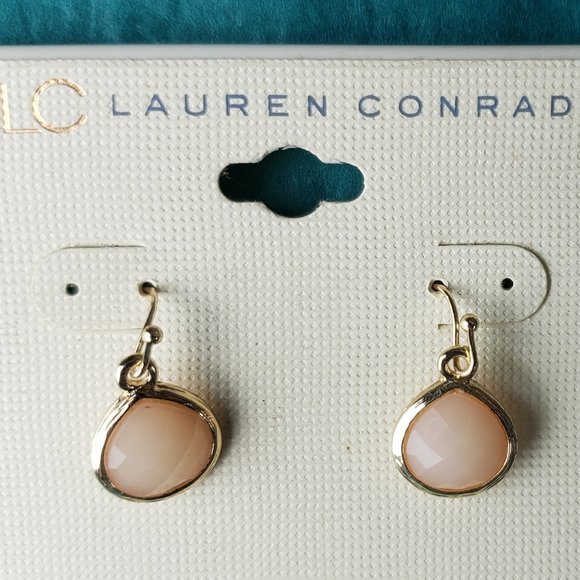 2/10$ NWT Laurent Conrad Gold tone dangling earrings - Picture 4 of 5